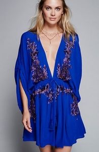 Free People Pretty Pinapple Embroidered Dress XS
